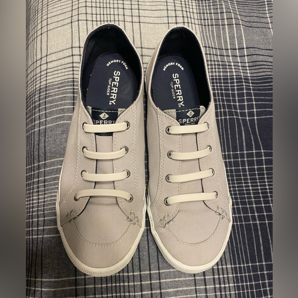 Women’s Sperry slip on shoes. Gently worn.